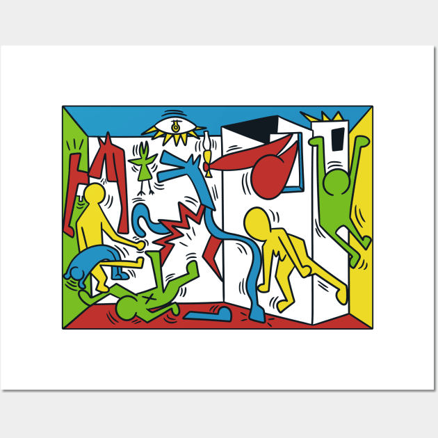 Haring Guernica Wall Art by aStro678